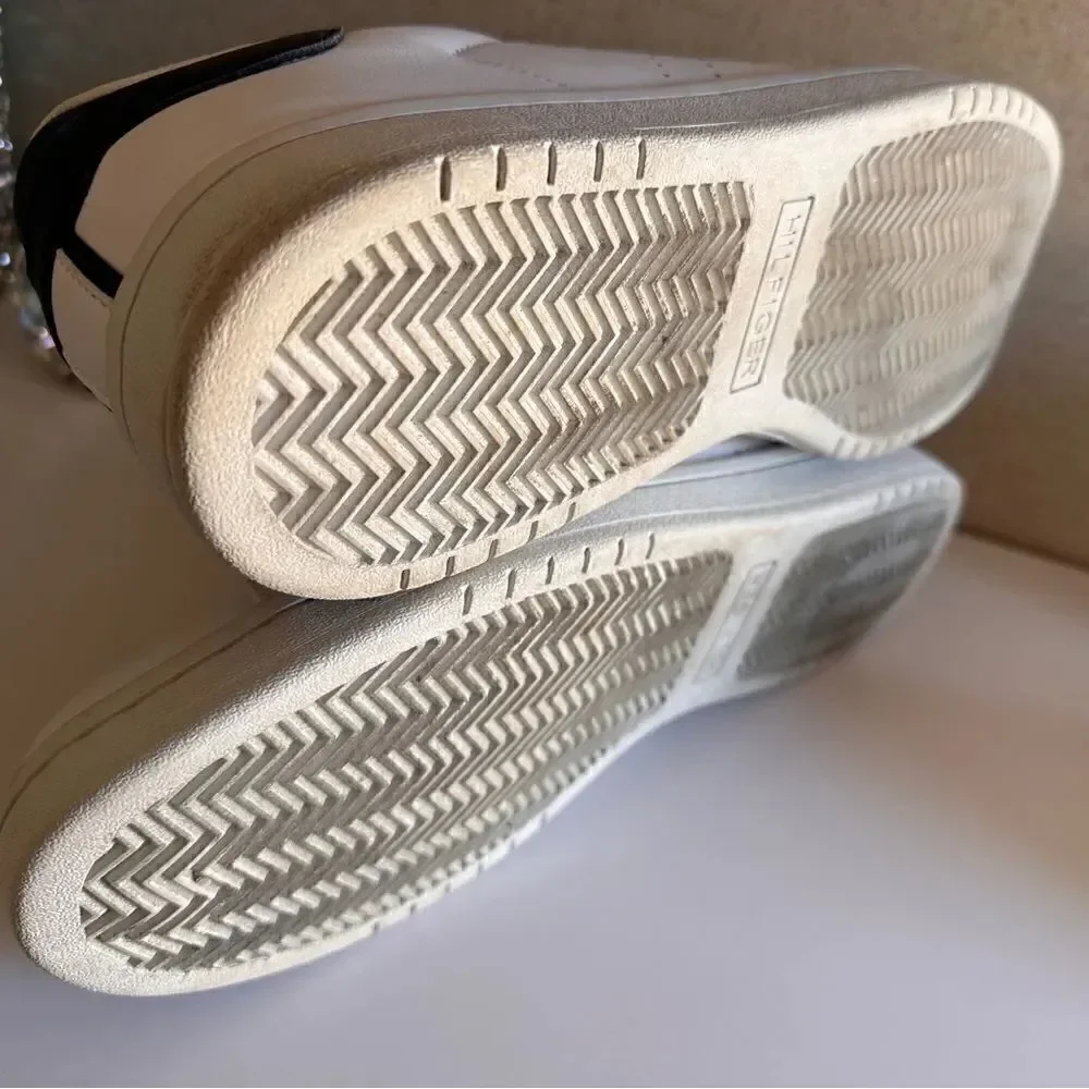 Tommy Hilfiger Men’s Sneakers – White Leather Low Top Size 13